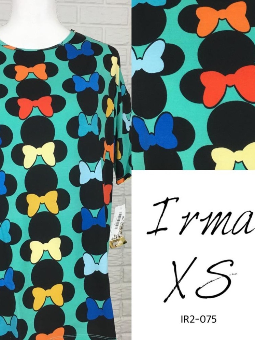 LuLaRoe Disney Irma Top - Minnie Mouse